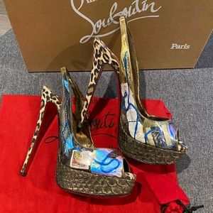 Christian Louboutin Winter Trash Slingbacks 36.5